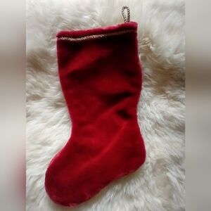 🎄Red Faux Fur Christmas Stocking